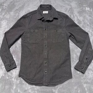 Taylor Stitch Shirt Mens 36 XS Brown Button Down Heavyweight Herringbone